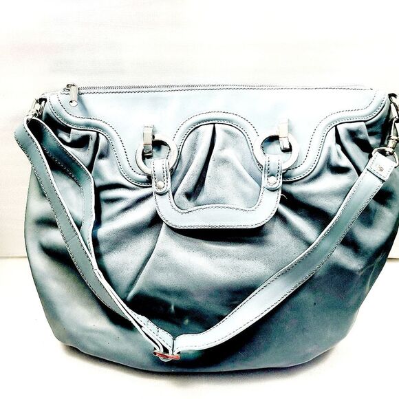 Bruno Magli Leather Satchel Bag - Picture 2 of 7